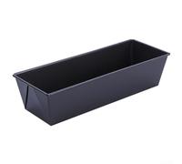 Niceminiwall Moule à pain rectangulaire en acier au carbone pour toast pain et gâteaux faits maison, conduction rapide de la chaleur, démoulage et nettoyage faciles, haute température (L)