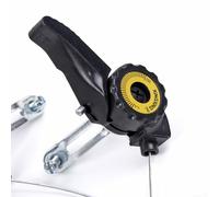 Niceminiwall Mountain For Bike Shifter Set pour vélo 15/18/21 vitesses - Double levier avec câble de changement de vitesse intégré, boîtier en plastique et mécanisme en acier, noir