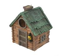 Niceminiwall Nichoir en résine pour petits oiseaux nicheurs - Décoration de jardin résistante aux intempéries - Décoration de cour suspendue à un arbre - 15 x 12 x 17 cm - Idéal