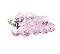 Niceminiwall Ornement artisanal pour récolte de raisin en cristal - Décoration de mariage, vitrine, salon, chambre à coucher, bureau - Centre de table (rose)
