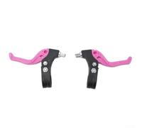 Niceminiwall Paire de poignées de levier de frein pour enfants de 2,2 cm de diamètre pour guidon d'enfant, construction en plastique noir/rouge/vert/bleu/rose, remplacement gauche (rose)
