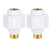 Niceminiwall Pare-feu anti-fuite pour chauffe-eau électrique, 5,1 cm, laiton et plastique, cloison murale anti-électrique pour stockage et chauffe-eau, blanc