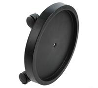 Niceminiwall Plateau de pot de fleurs amovible avec roues rotatives pour la maison et le jardin, tailles 286 mm, 350 mm, 4000 mm, plateau mobile en plastique noir (400 mm)