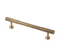Niceminiwall Poignées de porte de placard en laiton bronze antique pour meubles, cuisine, salle de bain avec kit d'installation (128 mm)