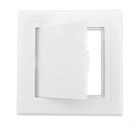 Niceminiwall Porte de panneau d'accès en ABS blanc - Trappe d'inspection de plafond ou de mur multi-tailles pour plomberie, électricité, pour CVC et entretien des bâtiments - Profil bas décoratif