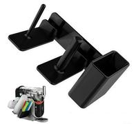 Niceminiwall Porte-gobelet à 3 compartiments pour machine à slushie FS300 FS301, support mural en ABS avec pailles et tasses