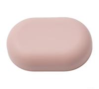 Niceminiwall Porte-savon ovale portable avec couvercle - Récipient de voyage scellé pour le stockage de savon humide/sec, matériau PP, organisateur compact de salle de bain, (rose)