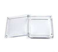 Niceminiwall Présentoir à bijoux en acrylique transparent pour bijoux, bijoux, pierres précieuses, diamants, boucles d'oreilles, bagues, bracelets - Boîte de rangement transparente pour collection