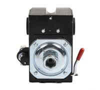 Niceminiwall Pressostat de compresseur d'air habituel 70-110PSI Valve de contrôle avec collecteur de connexion à port unique et contacts 26 A très résistants, métal et plastique (125-170 psi)