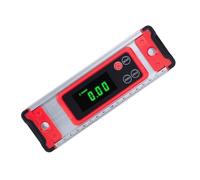 Niceminiwall Règle de niveau d'affichage LCD numérique électronique 200/300/400 mm avec base magnétique et mesure d'angle pour projets de construction et d'ingénierie (200 mm)