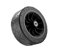 Niceminiwall Roues de rechange pour chariot de wagon en polypropylène PVC, durable, résistant à l'usure, tout terrain, silencieux, axe 6 mm, 8 mm, roue de chariot de sport pour sports de plein air et