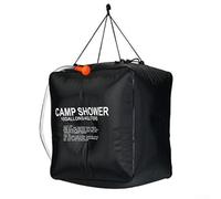 Niceminiwall Sac de douche de camping chauffant solaire 40 L avec tuyau amovible et pommeau de douche marche/arrêt, sac à eau chauffant solaire portable pour la randonnée, la randonnée, la pêche,