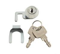 Niceminiwall Serrure à came haute sécurité en alliage de zinc, serrure à came avec clip rapide pour armoires métalliques, serrure à cylindre avec 2 clés, serrure de casier de tiroir de caisse