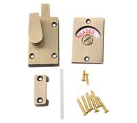 Niceminiwall Serrure à témoin vacant en bronze pour porte de salle de bain avec affichage LED d'état - Construction en alliage de zinc - 85 x 38 x 13 mm