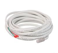 Niceminiwall Sonde de capteur de température étanche 5 m 10K3950 NTC pour thermostat de chauffage au sol électrique, IP68, haute précision 1 % 10K3380, fil blanc durable