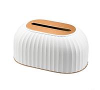 Niceminiwall Support de boîte à mouchoirs à rayures pour la maison et le bureau, compatible avec les boîtes à mouchoirs rectangulaires standard, housse de rangement de serviettes en plastique avec