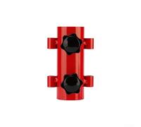 Niceminiwall Support de poteau de bâche réglable pour camping, hauteur réglable (6,5 à 10 cm), base de piquet de tente en plastique PP haute densité, stabilité renforcée, 6 couleurs au choix (rouge)
