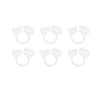 Niceminiwall Sweep Lot de 6 colliers de serrage B15 pour nettoyeur de piscine - Pièces de rechange compatibles avec aspirateur de piscine automatique 280 360 380 - Connecteur en plastique blanc