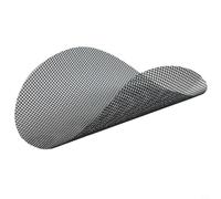 Niceminiwall Tapis de barbecue rond en maille - Grille de barbecue réutilisable en fibre de verre de 40,6 cm pour légumes, poisson et viande, résistant à la chaleur, pliable, ensemble de 2 pièces pour