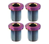 Niceminiwall Ti - Lot de 4 boulons de plateau en alliage pour vélo de route | Pour composants de vélo UT6800/R8000/DA9000 | Pour boulons de vélo M8 x 10 mm (multicolore)