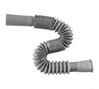 Niceminiwall Tuyau de vidange flexible en plastique pour évier de cuisine - Tuyau d'extension pour élimination des déchets de lavabo, longueur extensible de 31 à 80 cm, matériau PP + PVC