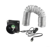 Niceminiwall Ventilateur extracteur de fumée 100 mm pour cuisine et salle de bain, 1,75 m³/min avec moteur de 20 W, extracteur de fumée silencieux pour restaurants, bureaux, toilettes, ateliers, (noir