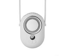 Niceminiwall Ventilateur portable portable pour la taille et le cou avec 3 réglages de vitesse, écran LED, batterie rechargeable 2000 mAh ou 4000 mAh, refroidissement mains pour voyage, extérieur