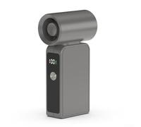Niceminiwall Ventilateur portatif haute puissance avec batterie de 4000 mAh et pales de turbine réglables à 100 vitesses pour la maison, le bureau et l'extérieur (gris foncé)
