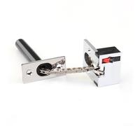 Niceminiwall Verrou de porte antivol en alliage de zinc, chaîne de sécurité invisible pour portes et loquet de sécurité durable avec design moderne, convient pour la maison et l'hôtel (argent)