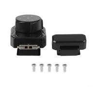 Niceminiwall Verrou électrique à code à mot de passe pour armoires en verre et vitrines avec clavier tactile, batterie rechargeable, compatible avec 3 à 12 mm sans cadre (type A, noir)