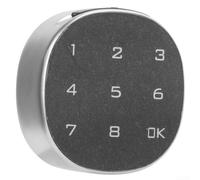 Niceminiwall Verrou électronique numérique à code par mot de passe pour armoire, boîte aux lettres, tiroir et porte de sauna, construction en alliage de zinc avec design compact 5,75 x 5,75 cm, noir