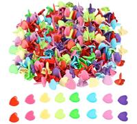 NiceNaiils 100 Pcs attache parisienne, attaches parisiennes, Attaches Parisiennes Multicolores Pastel, Contenant 100 Attache Parisienne Rondes et Fabrication de Cartes, Artisanat