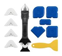 NiceNaiils 3 En 1 Kit De Calfeutrage En Silicone, Outil De Calfeutrage, Grattoir A Coulis, Lisseur Joint Silicone, Pour Évier De Fenêtre Cuisine Salle De Bain