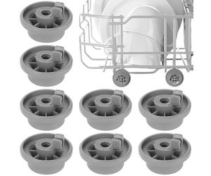 NiceNaiils 8 PcsRoulements pour Panier Inférieur de Lave-Vaisselle, Roulettes et Roues de Rechange Universelles Compatibles avec Bosch Siemens Neff Beko, Pièce et Accessoire Lave Vaisselle