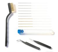 NiceNaiils Kit Nettoyage Buse Imprimante 3D, 10 Aiguilles de Précision avec Pinces et Brosse en Cuivre, Accessoire Entretien Imprimante 3D pour Débouchage et Maintenance