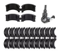 NICENEEDED 10 Joint en Caoutchouc pour Guidon de Vélo Adaptateur de Joint Anti Vibration Adaptateurs D'Entretoises de Potence de Guidon Antidérapants