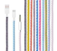 NICENEEDED 10 Protecteur de Câble en Spirale Protecteur de Chargeur Multicolore pour Empêcher Les Animaux de Mordre Le Câble Housse de Protection pour Chargeur de Casque
