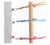 NICENEEDED 12pcs Clips Latéraux pour Point de Croix Supports de Tissu Universels Élasticité Tension du Tissu Pince de Broderie Outil de Fixation de Clip