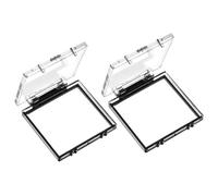NICENEEDED 2 Cache Bouton d'alimentation PC 41mm Protecteur D'Interrupteur à Poussoir Étanche à la Poussière et aux Collisions Capuchon de Protection Transparent en Plastique pour Ordinateur Switch
