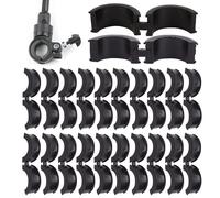 NICENEEDED 20 Joint en Caoutchouc pour Guidon de Vélo Adaptateur de Guidon Antidérapant Cale D'Extension de Guidon de Vélo Accessoires D'Espacement de Cyclisme