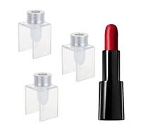 NICENEEDED 3 Set Ensemble de Moules à Rouge à Lèvres en Silicone à Trou Unique Tube de Remplissage de Rouge à Lèvres Vide Fabricant de Baume à Lèvres Moule Cosmétique Fait Maison de 12.1mm