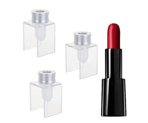 NICENEEDED 3 Set Ensemble de Moules à Rouge à Lèvres en Silicone à Trou Unique Tube de Remplissage de Rouge à Lèvres Vide Fabricant de Baume à Lèvres Moule Cosmétique Fait Maison de 12.1mm