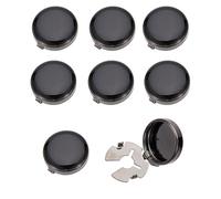NICENEEDED 4 Paire de Couvre Boutons pour Chemises pour Hommes Couvre Boutons de Manchette Couvre Boutons de Manchette Vintage Noir