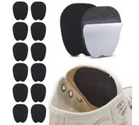NICENEEDED 6 Paire de Coussinets de Languette en Feutre pour Chaussures Semelles Auto Adhésives en Feutre Souple pour Chaussures pour Hommes et Femmes Rembourrage Élastique Noir Fait Main