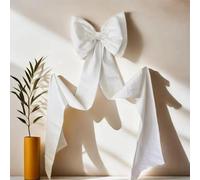 NICENEEDED 70" Décoration de Nœud Géant Décoration de Chambre à Thème avec Un Très Gros Nœud en Satin Nœuds Décoratifs Suspendus pour Voiture de Mariage pour Un Enterrement