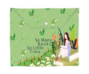 NICENEEDED 8.46" x 11.22" Couverture de Livre avec Bouton et Poche Supplémentaire Protège Livre Lavable avec Fermeture Éclair Rembourrée Pochette de Livre Broché