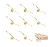 NICENEEDED 8 PCS Pince à Cheveux Ressort de Rechange Ressort à Clip en Acier Inoxydable avec Tige D'Axe Centrale Pièce de Réparation pour Pince à Mâchoires Papillon Carrée Rectangulaire