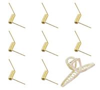NICENEEDED 8 PCS Pince à Cheveux Ressort de Rechange Ressort à Clip en Acier Inoxydable de 13mm avec Tige D'Axe Centrale Pièces de Réparation pour Pince Papillon Carrée Rectangulaire Épingle Cheveux