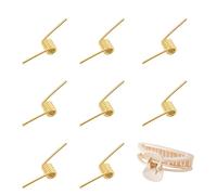 NICENEEDED 8 PCS Pince à Cheveux Ressort de Rechange Ressort à Clip en Acier Inoxydable de 6mm avec Tige D'Axe Centrale Pièces de Réparation pour Pince Papillon Carrée Rectangulaire en Épingle Cheveux
