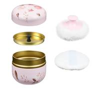 NICENEEDED Bouffée de Poudre pour le Corps et Récipient Portable Vide pour Poudre Corporelle avec Couvercles pour Maquillage Cosmétique